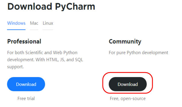 download pycharm